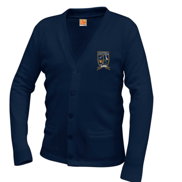 Boys Navy Award Sweater with School Logo                                                                                                                            **ALL SALES FINAL**