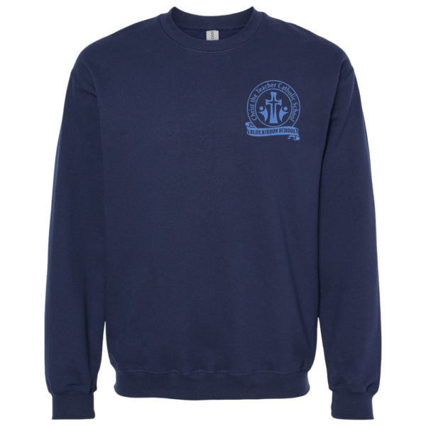 Navy Sweatshirt with School Logo