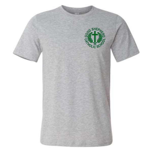 Grey Gym Top with School Logo
