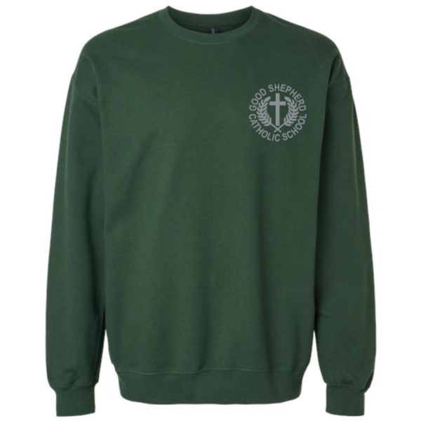 Green Gym Sweatshirt with School Logo
