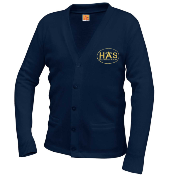 Navy Award Sweater with HAS School Logo                                                                       **ALL SALES FINAL**