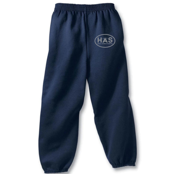 Navy Sweatpants with HAS Logo