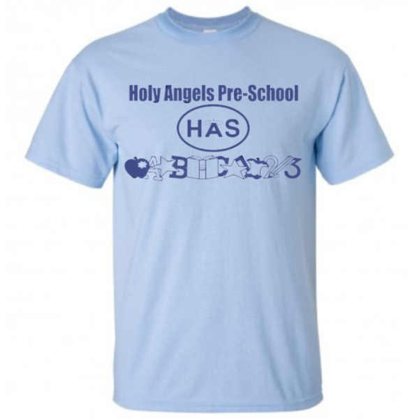 Light Blue Gym Top with HAS Pre Logo
