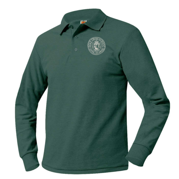 Green Polo Shirt with School Logo