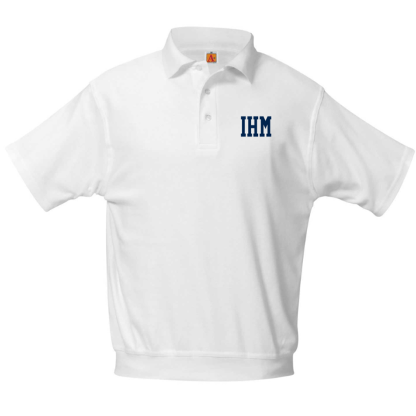 Banded Polo Shirt with School Logo