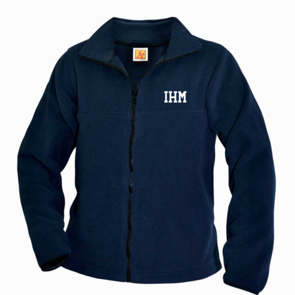 Navy Fleece with IHM School Logo                                                                                     **ALL SALES FINAL**