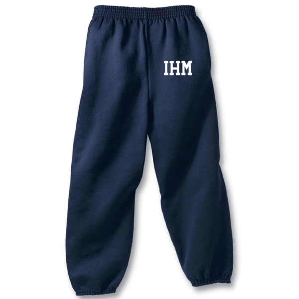 Navy Sweatpants with IHM School Logo