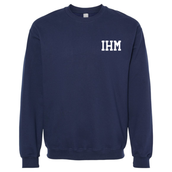 Navy Sweatshirt with IHM School Logo