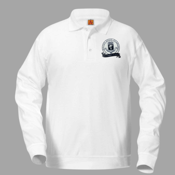 White Banded Bottom Shirt with MAA Logo (Girls Grades 5-8 ONLY)