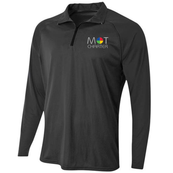 1/4 Zip Performance Fleece with School Logo                                                                                    *** ALL SALES FINAL***