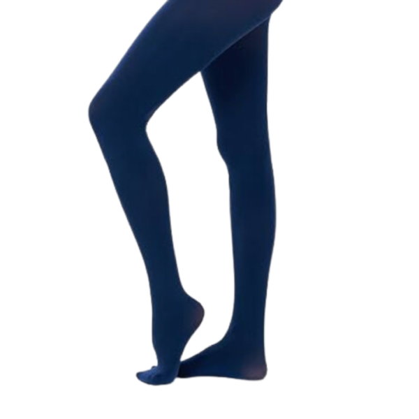 Navy Flat Knit Tights