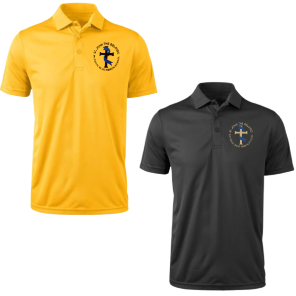 Short Sleeve Performance Polo Shirt with SJB School Logo