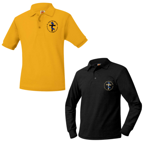 Pique Polo Shirt with SJB School Logo