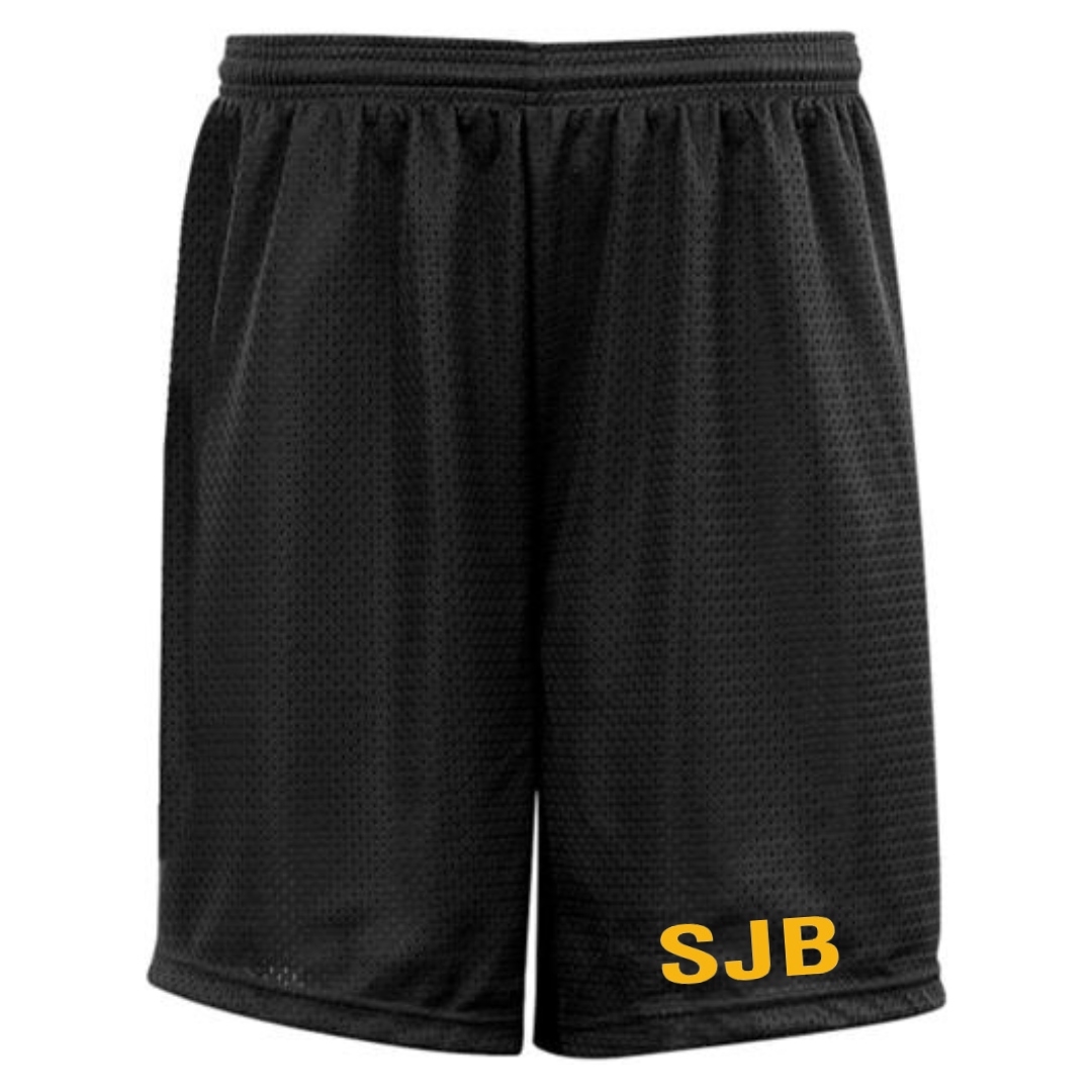 Black Gym Shorts with SJB Logo Rush Uniform