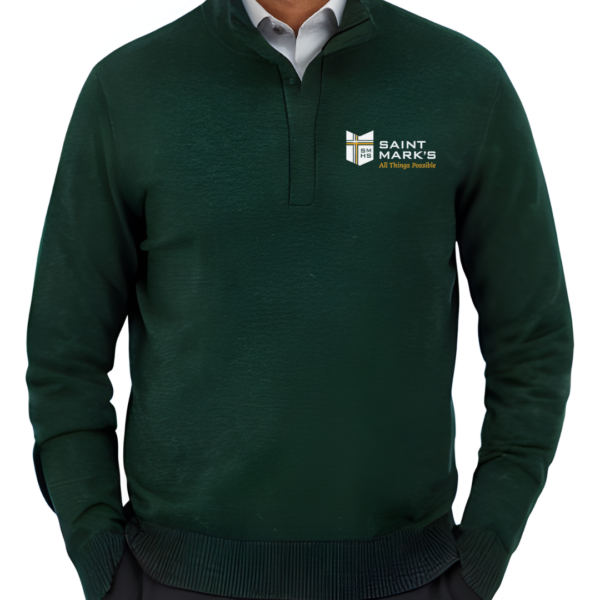 1/4 Zip Sweater w/Logo