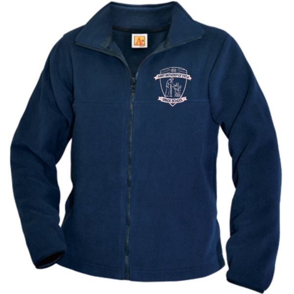 Navy Fleece with St. Anthony School Logo  **ALL SALES FINAL**