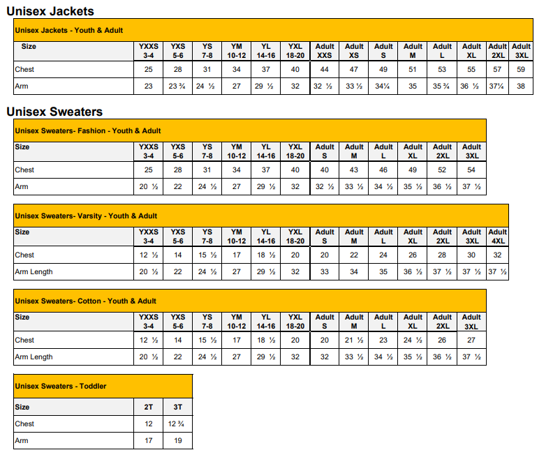 Measuring & Sizing Tips - Rush Uniform