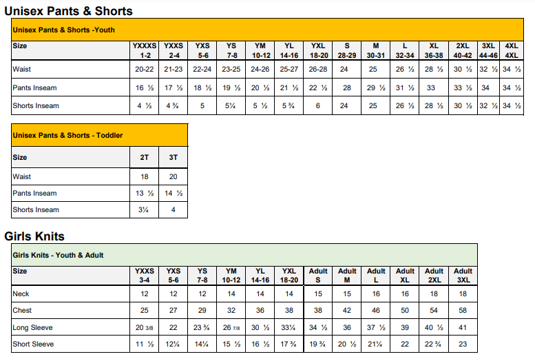 Measuring & Sizing Tips - Rush Uniform