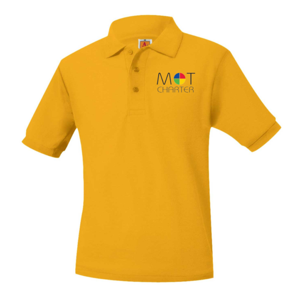 Unisex Pique Polo with MOT School Logo