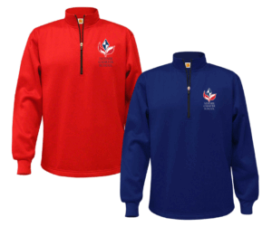 1/4 Zip Performance Fleece w/ NCS School Logo