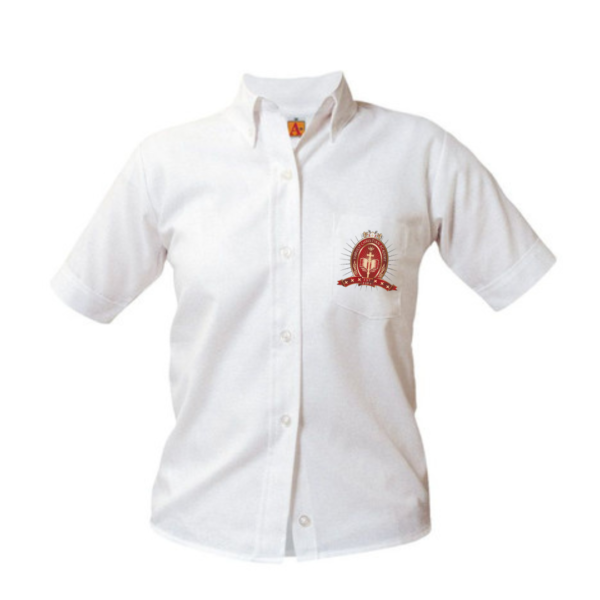 Women's Oxford Blouse with School Logo